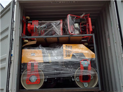 20臺壓路機、鉆孔取芯機以及路面切割機出口新加坡