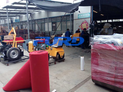 福瑞得機械全自動井蓋切割機，座駕壓路機及時發(fā)貨